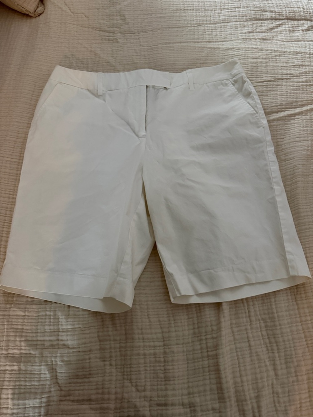 L.L. Bean White Women's Bermuda Shorts